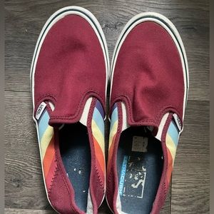 Vans rad rainbow slip on